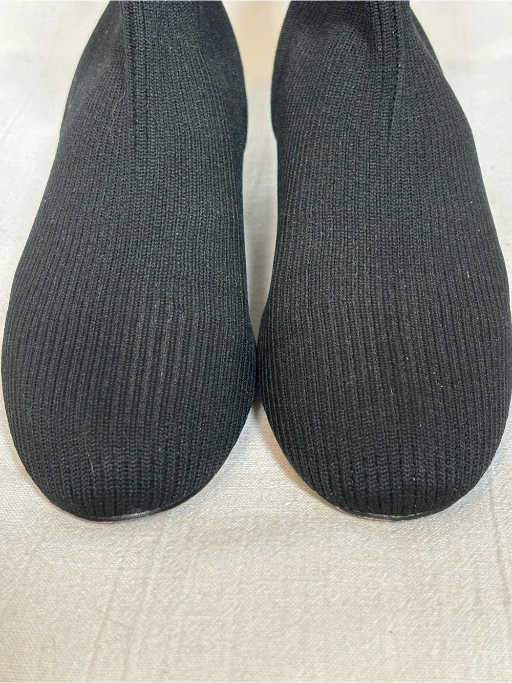 Kurt Geiger London Mini Elmer Slip-On Knit Ankle Booties-Black-JUNIOR Size 4